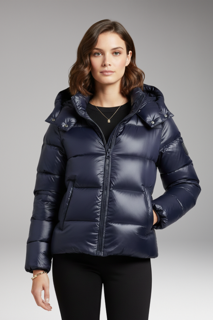 Women’s Jacket with Hood and Zip Closure