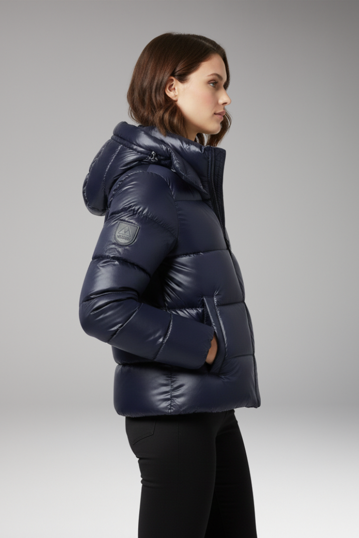 Women’s Jacket with Hood and Zip Closure