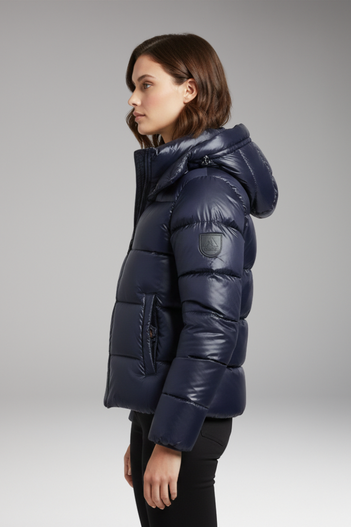 Women’s Jacket with Hood and Zip Closure
