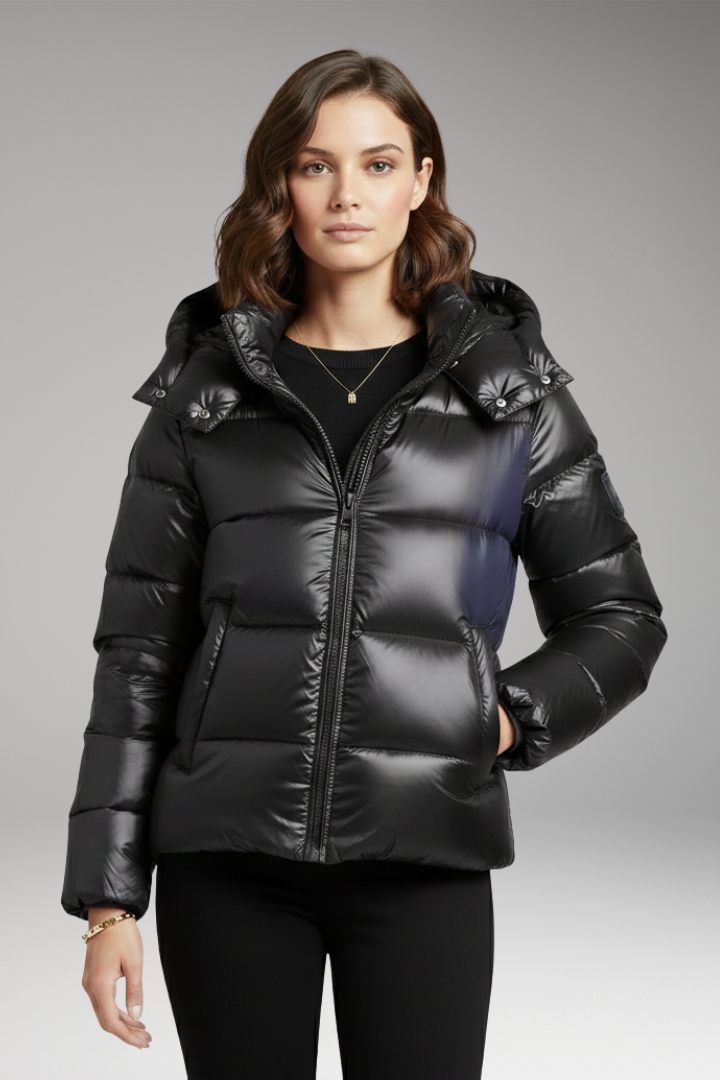 Women’s Jacket with Hood and Zip Closure