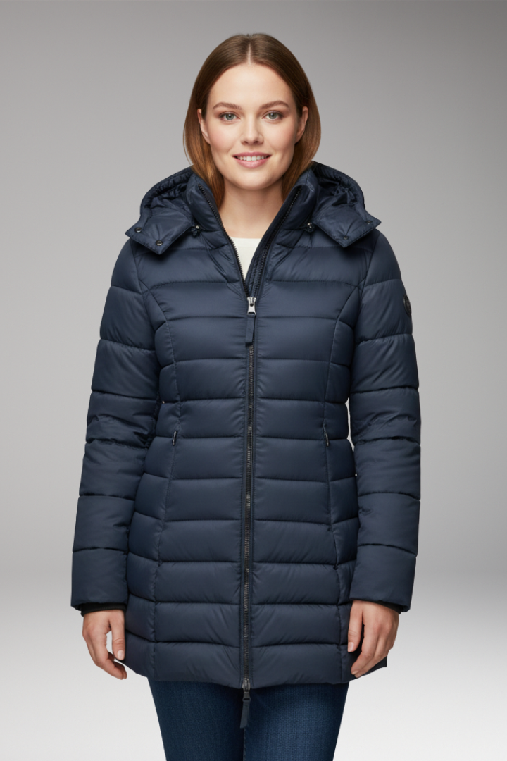 Women’s Jacket with Hood and Zip Closure