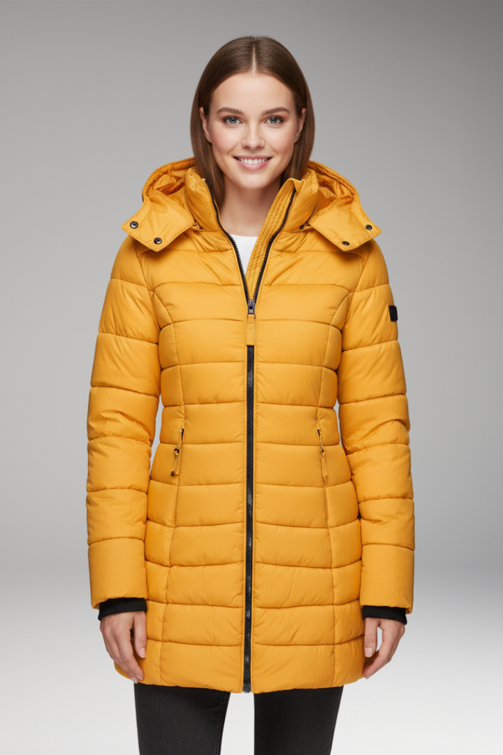 Women’s Jacket with Hood and Zip Closure