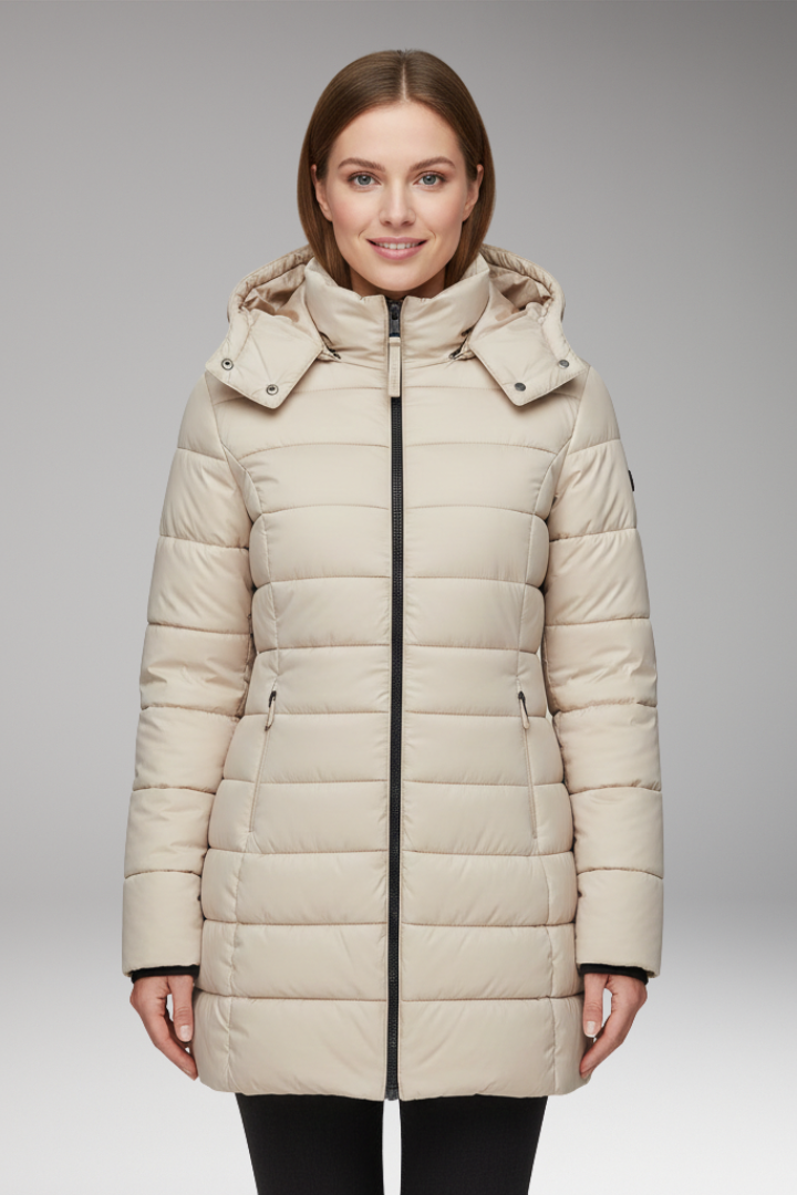 Women’s Jacket with Hood and Zip Closure
