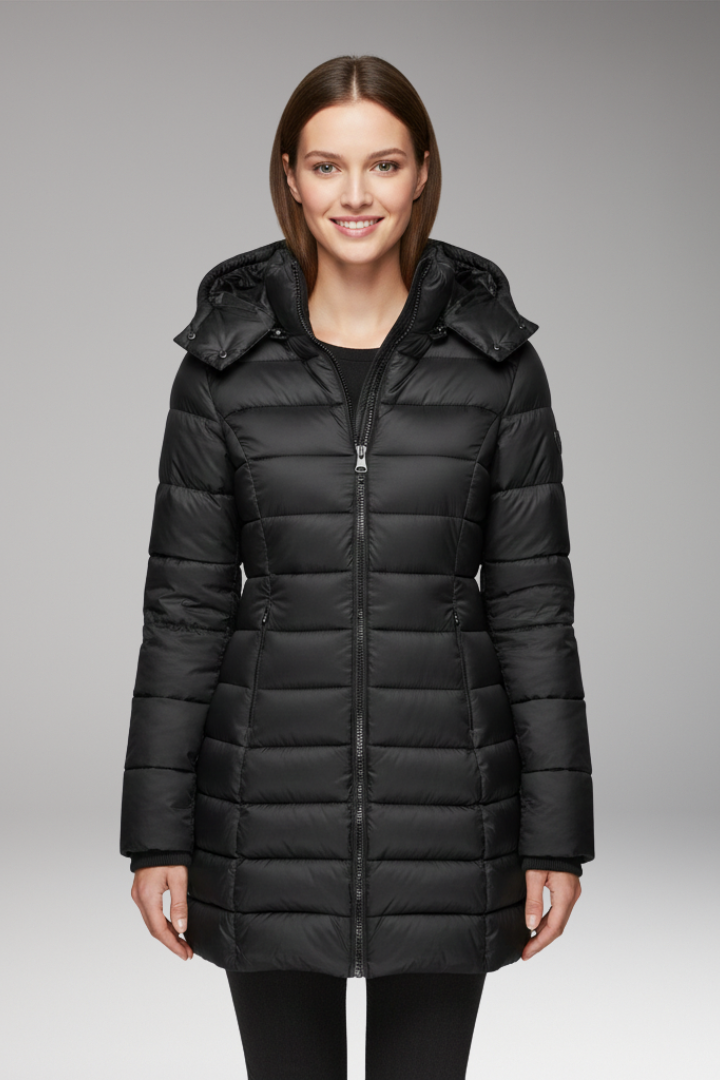 Women’s Jacket with Hood and Zip Closure