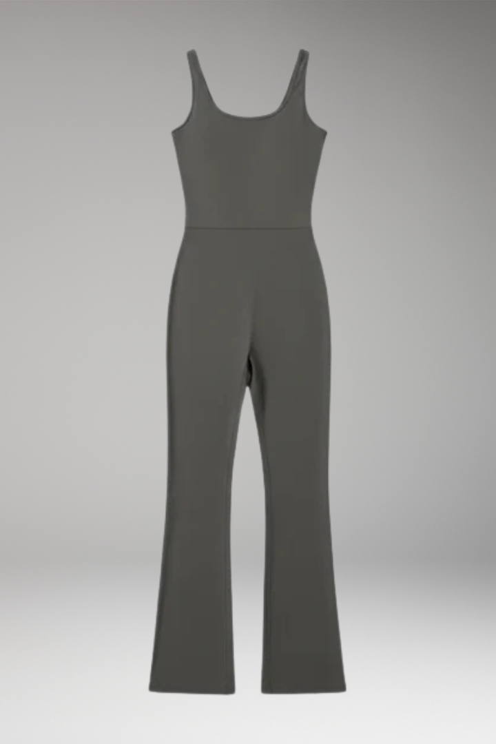 Women's Jumpsuit with Back Cutout and Wide Legs