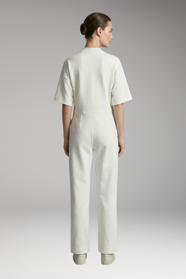 Women’s Jumpsuit with Back Zipper and Straight Leg