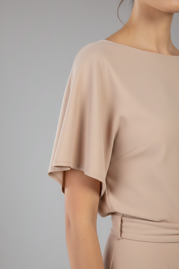 Women's Jumpsuit with Belt and Wide Leg
