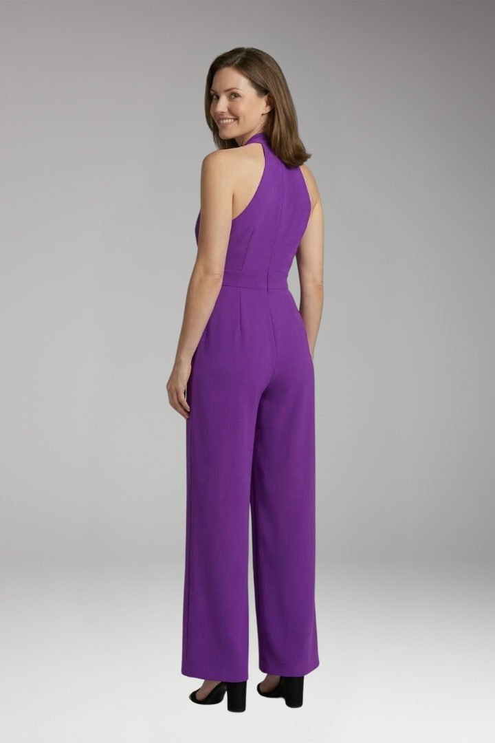 Women's Jumpsuit with Halter Neck and Wide Legs