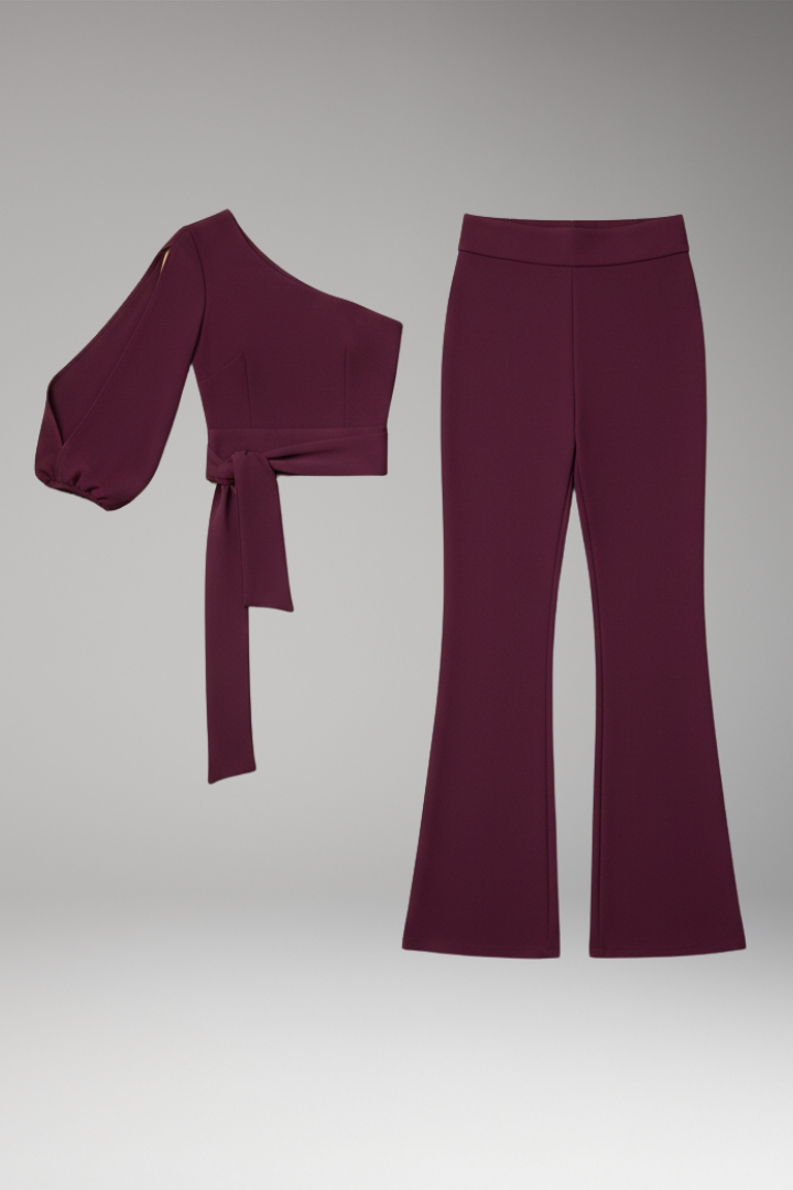 Women's Jumpsuit with One-Shoulder Design and Fitted Look