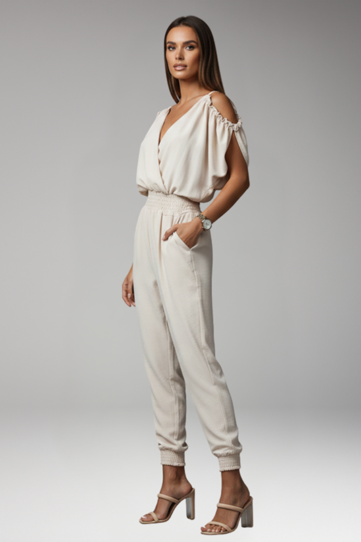 Women's Jumpsuit with Open Shoulders