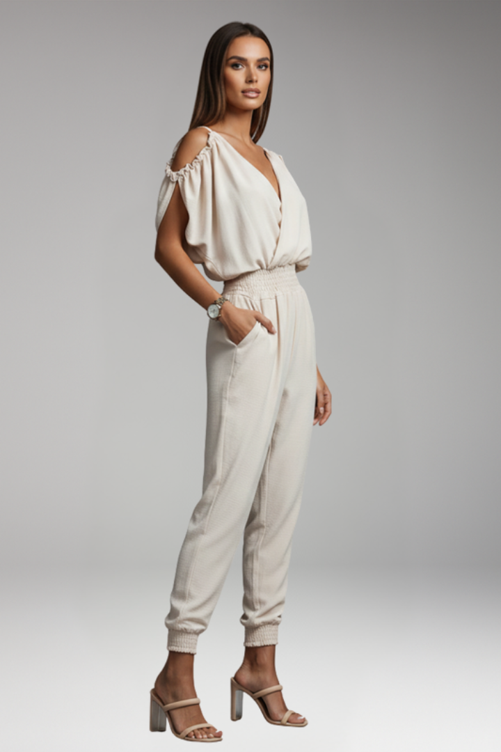 Women's Jumpsuit with Open Shoulders