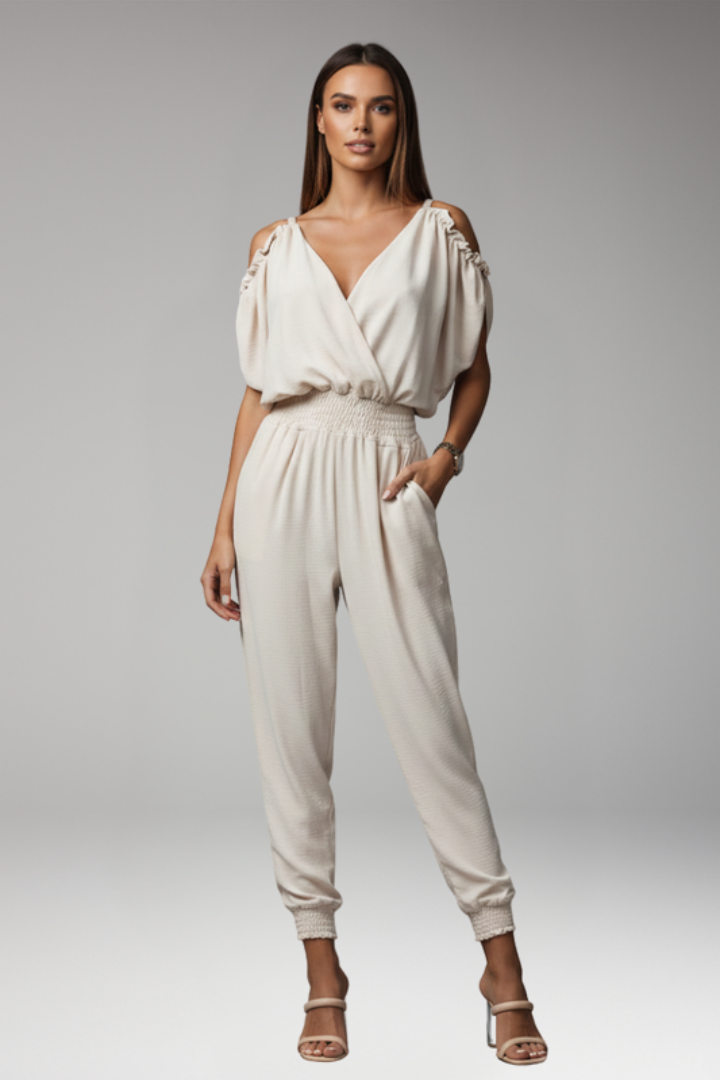 Women's Jumpsuit with Open Shoulders