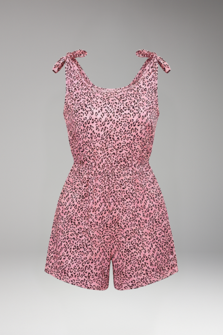 Women's Jumpsuit with Printed Surface