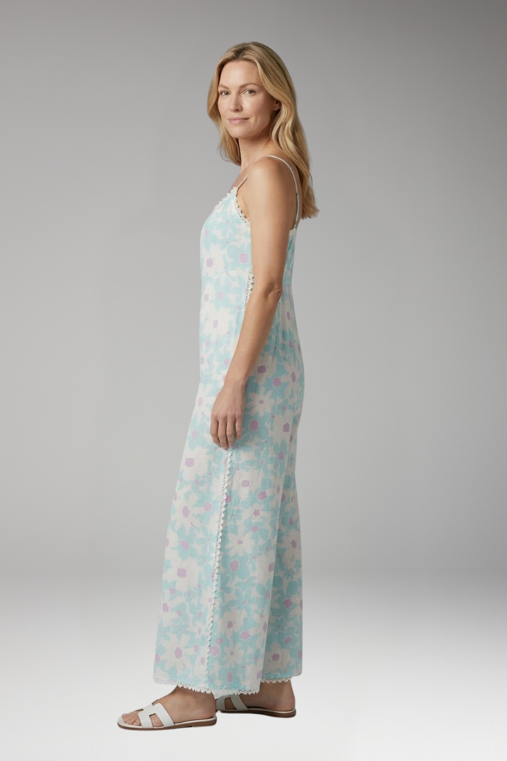 Women's Jumpsuit with Shoulder Straps and Wide Legs