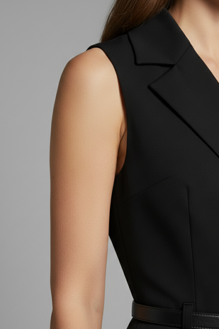 Women's Jumpsuit with Sleeveless Cut and Tailored Fit