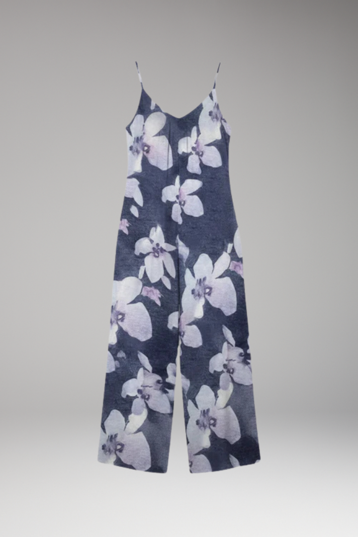 Women's Jumpsuit with Spaghetti Strap Top and Wide Legs