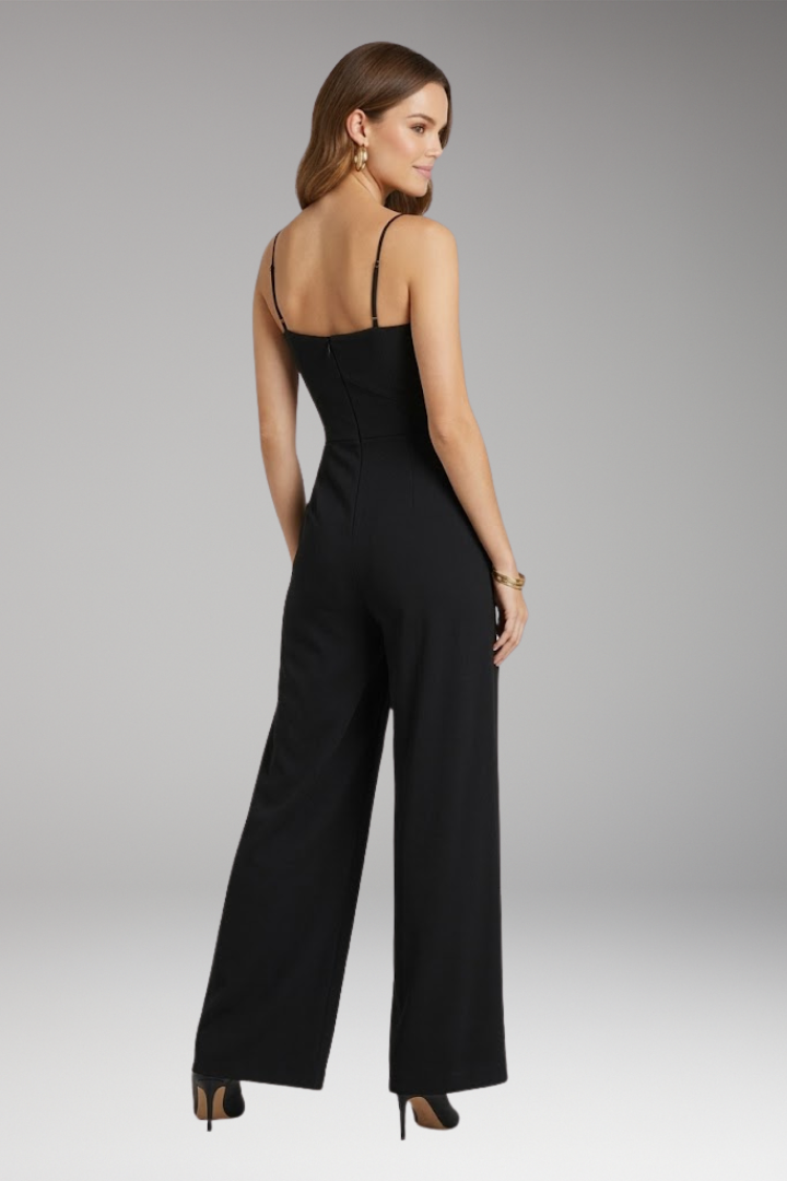 Women's Jumpsuit with Spaghetti Straps and Wide Legs