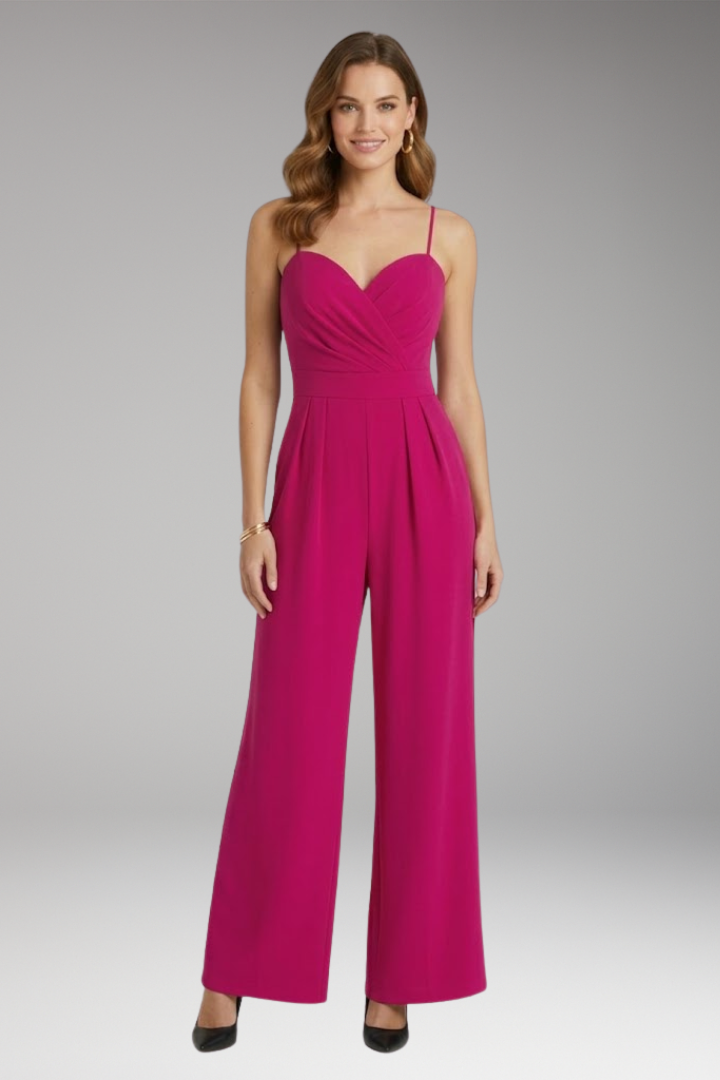 Women's Jumpsuit with Spaghetti Straps and Wide Legs