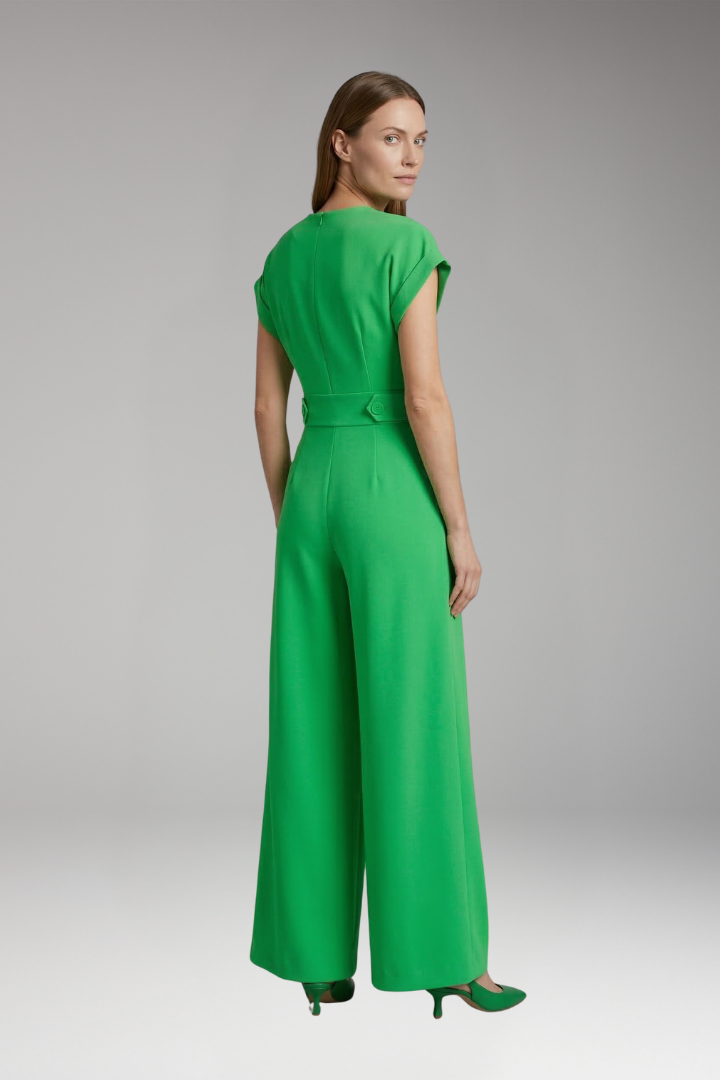 Women's Jumpsuit with V Neck and Side Pockets