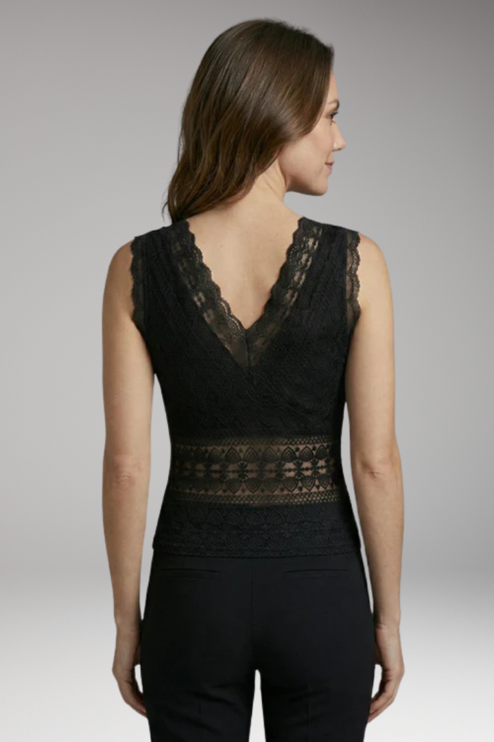 Women's Lace Tank Top with Sleeveless Design