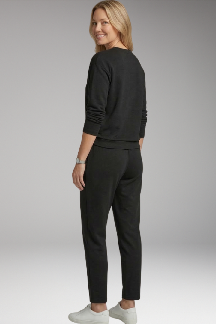 Women’s Two Piece Set with Long Sleeves and Drawstring Trousers
