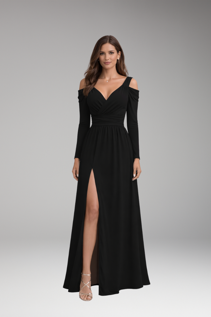 Women's Long Dress for Special Occasions with Figure-Flattering Fit