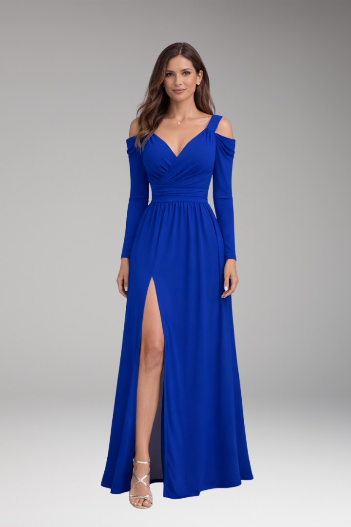 Women's Long Dress for Special Occasions with Figure-Flattering Fit