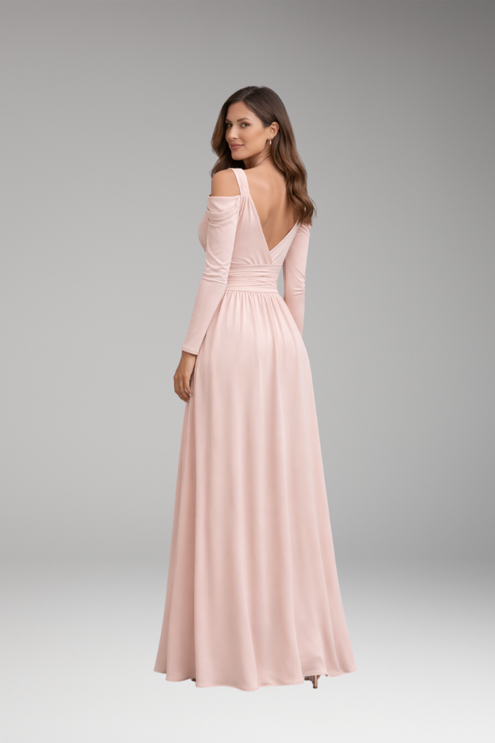 Women's Long Dress for Special Occasions with Figure-Flattering Fit