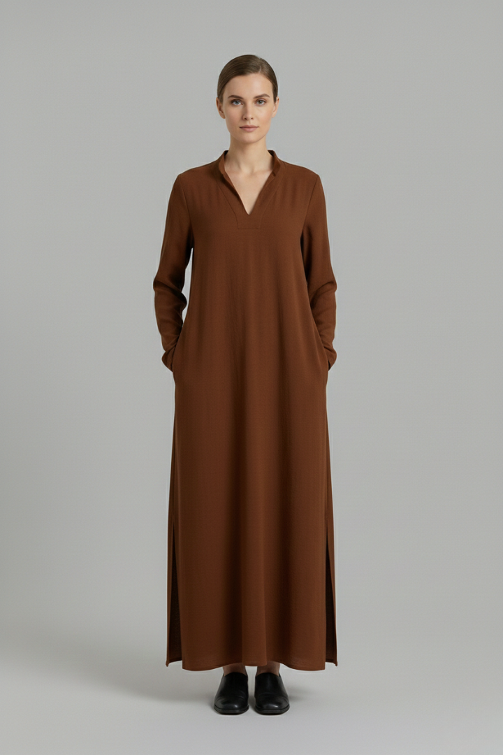 Women's Long Dress with Loose Fit and Flowing Silhouette