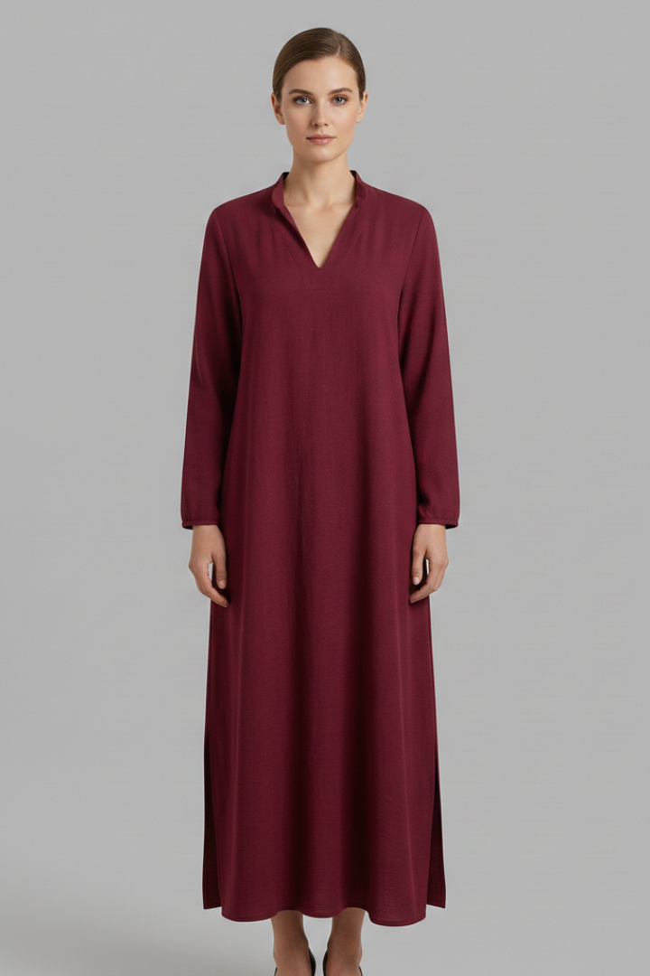 Women's Long Dress with Loose Fit and Flowing Silhouette