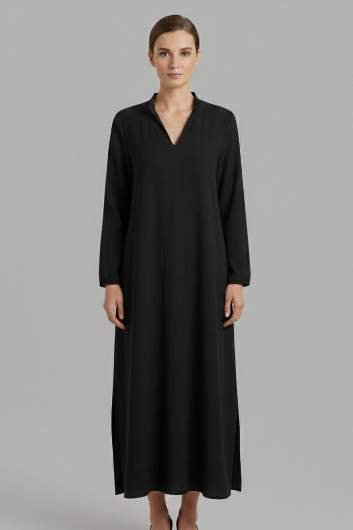 Women's Long Dress with Loose Fit and Flowing Silhouette