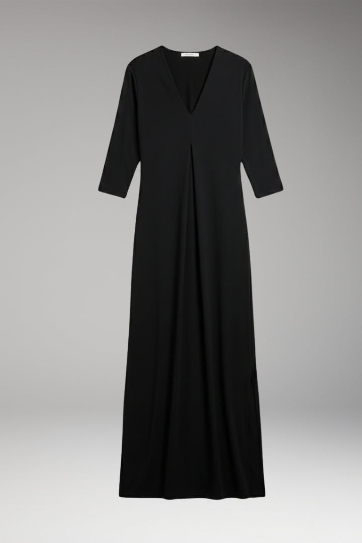 Women’s Long Slimming Dress with Sleeveless Design and Stretch Fit