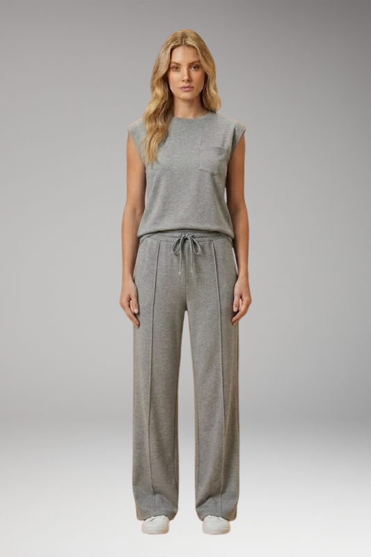 Women's Lounge Co-Ord with Relaxed Fit and Woven Surface