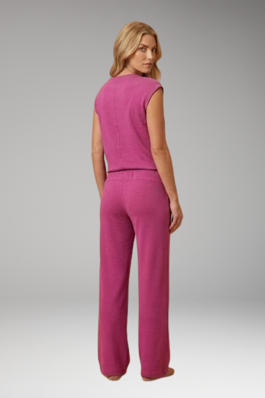 Women's Lounge Co-Ord with Relaxed Fit and Woven Surface