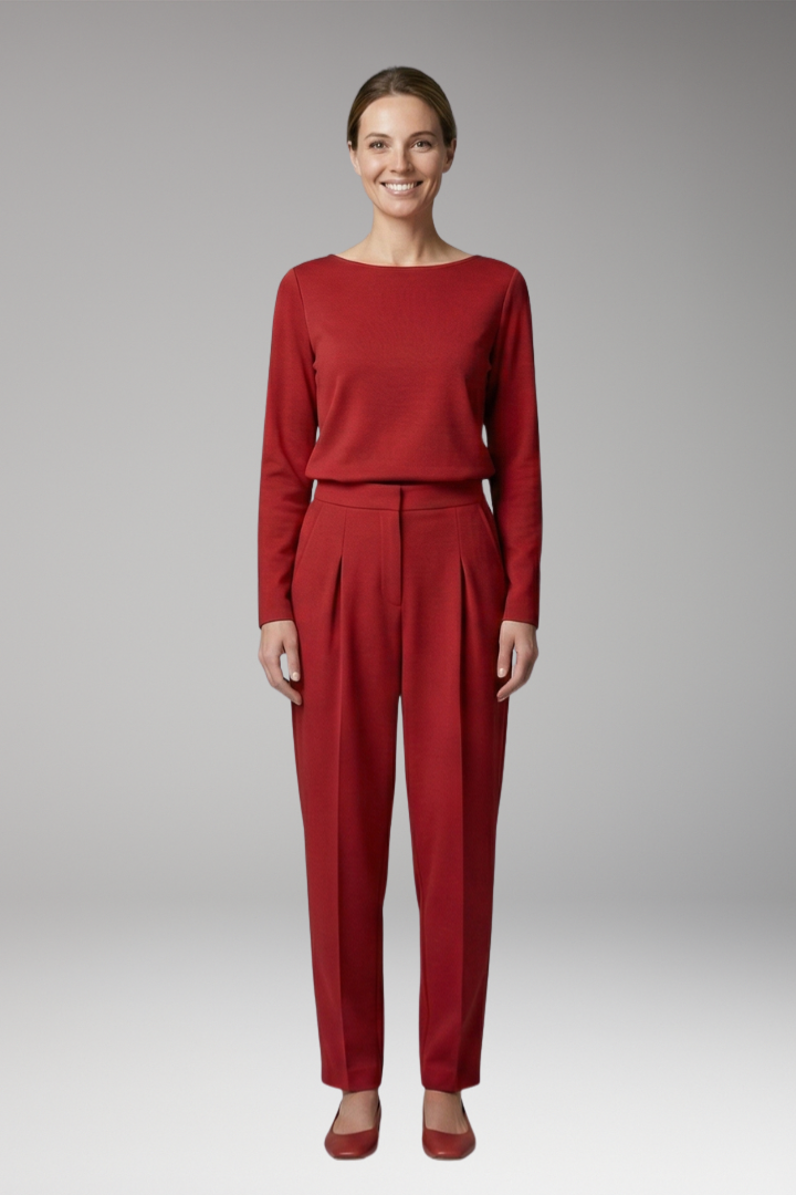 Women's Loungewear Set with Long Sleeves and Relaxed Fit