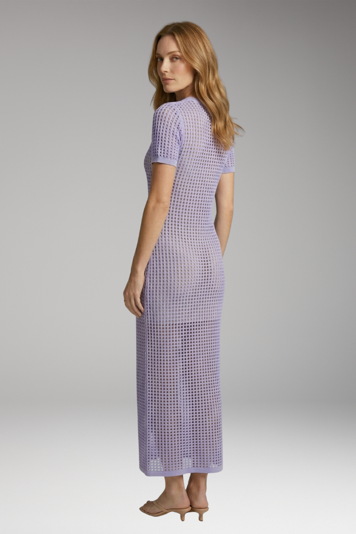 Women’s Maxi Dress Set with Cut-Out Overlay and Layered Design
