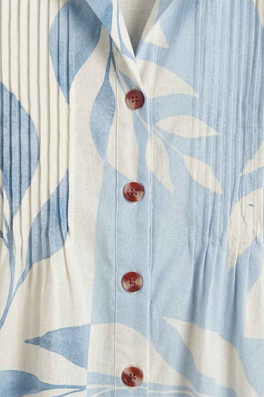 Women's Maxi Dress with Floral Pattern and Pockets