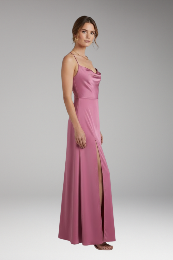 Women’s Maxi Dress with Sleeveless Design and Braided Back