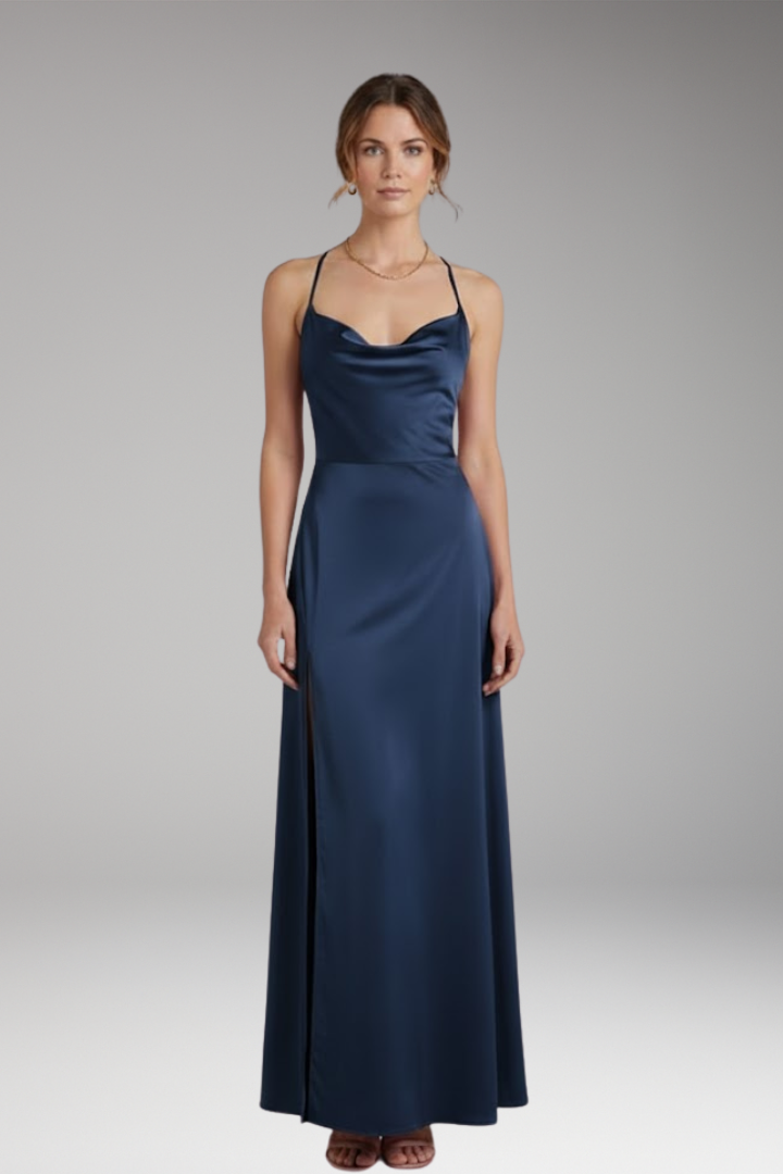 Women’s Maxi Dress with Sleeveless Design and Braided Back