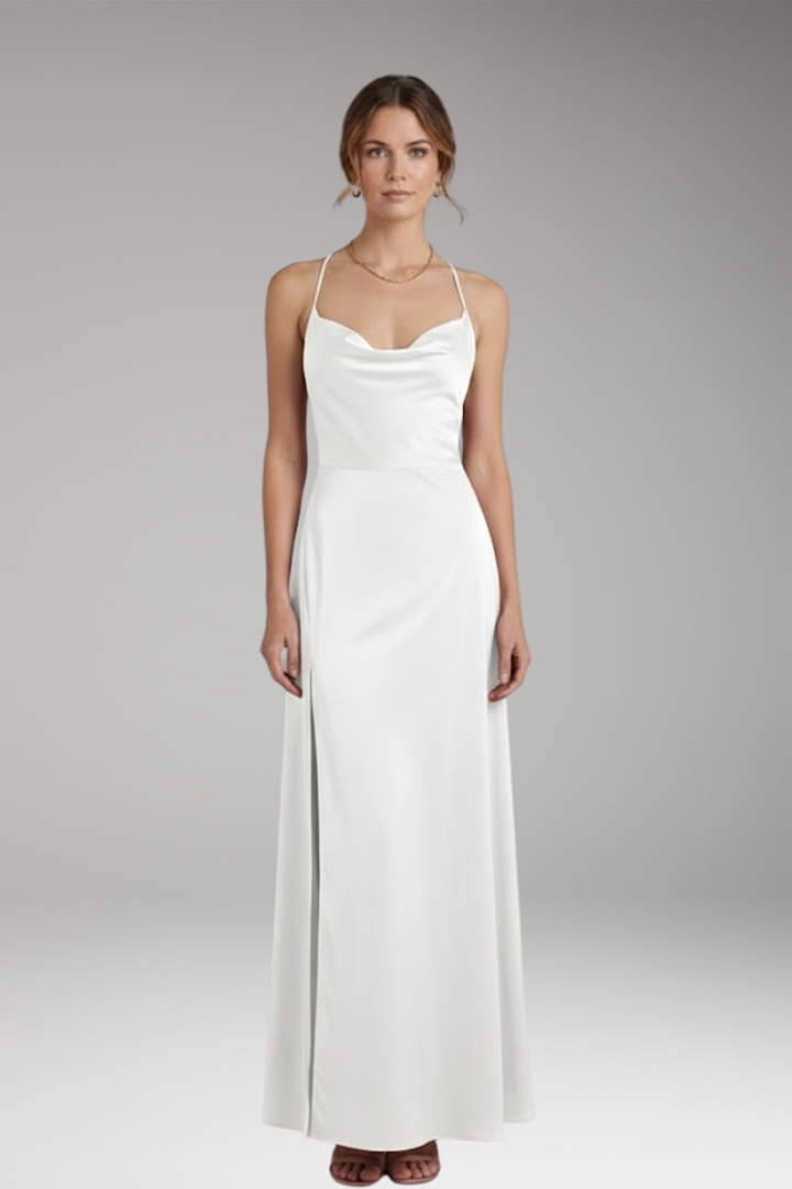 Women’s Maxi Dress with Sleeveless Design and Braided Back