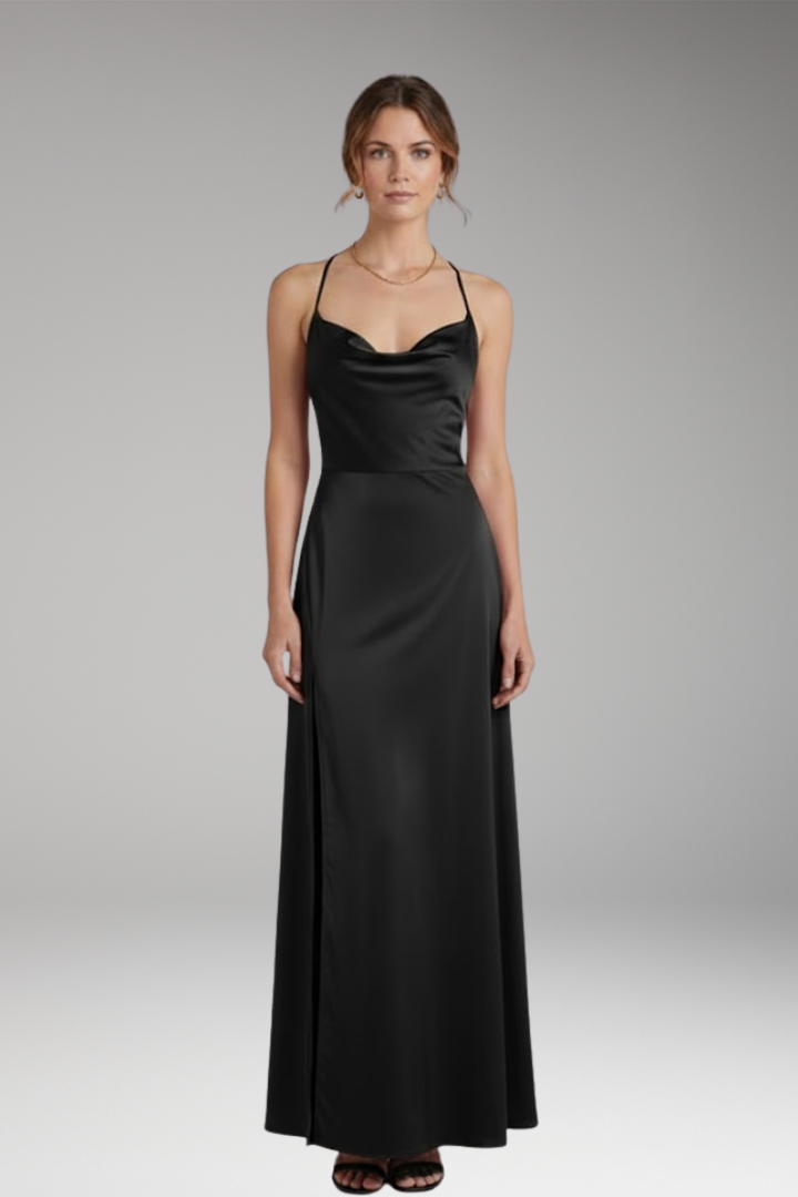 Women’s Maxi Dress with Sleeveless Design and Braided Back