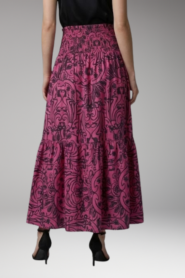 Women’s Maxi Skirt with High Waist and Elastic Waistband