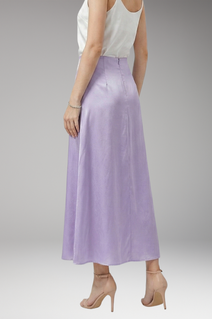 Women’s Maxi Skirt with High Waist and Flared Silhouette