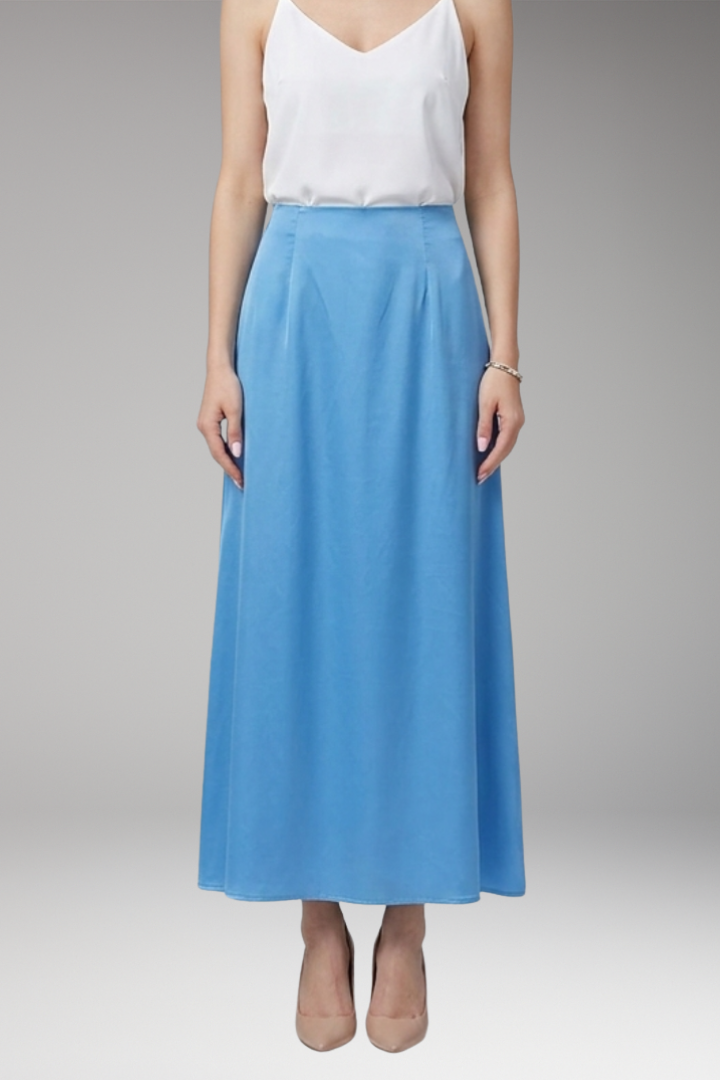 Women’s Maxi Skirt with High Waist and Flared Silhouette
