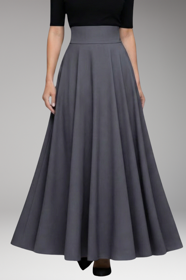 Women’s Maxi Skirt with High Waist and Pockets