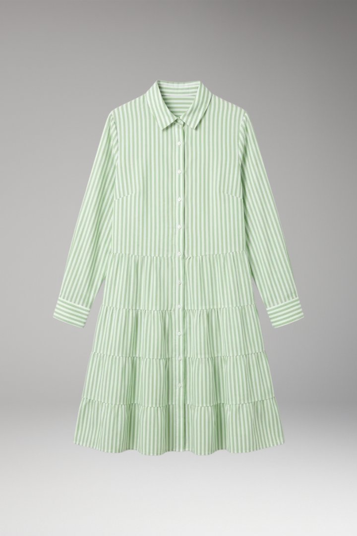 Women’s Midi Dress with A Line Shape and Pull On Design