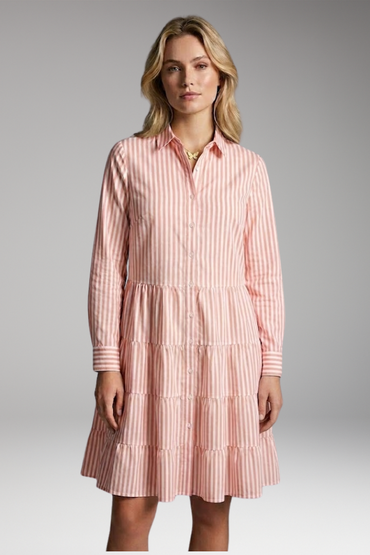 Women’s Midi Dress with A Line Shape and Pull On Design