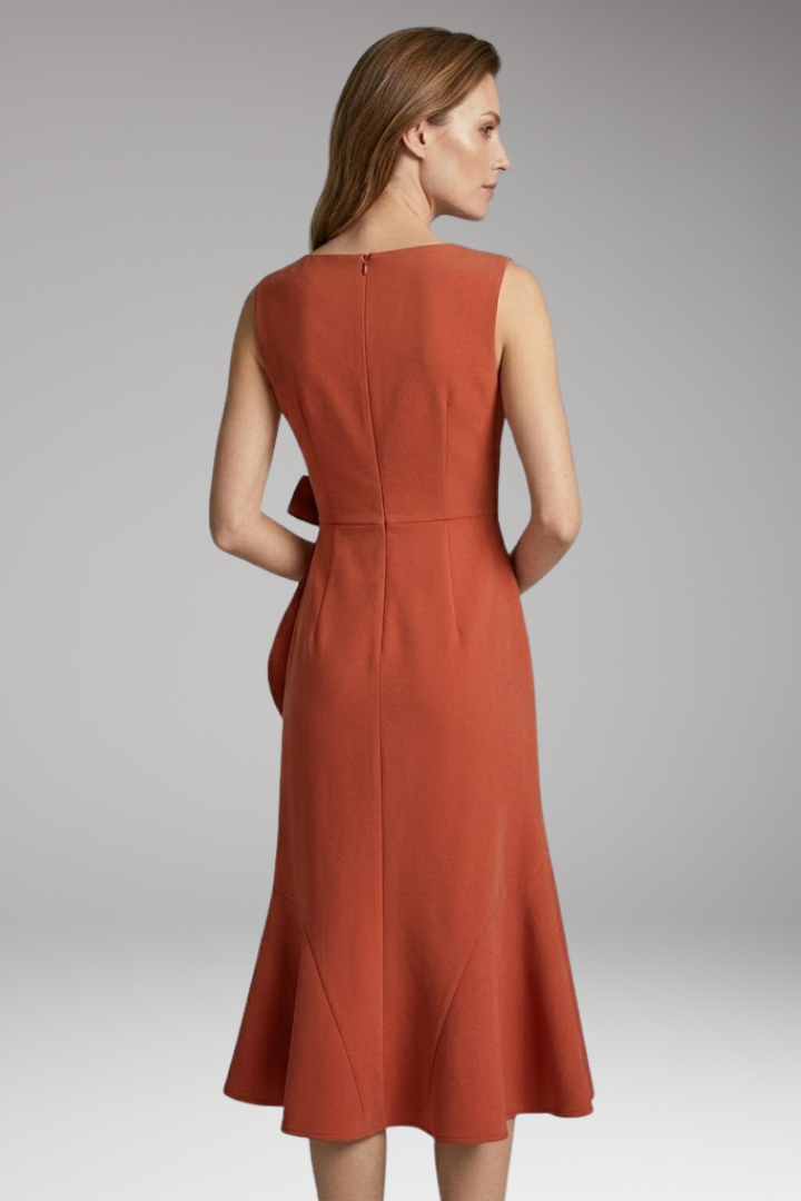 Women’s Midi Dress with Wrap Detail and Asymmetrical Hem