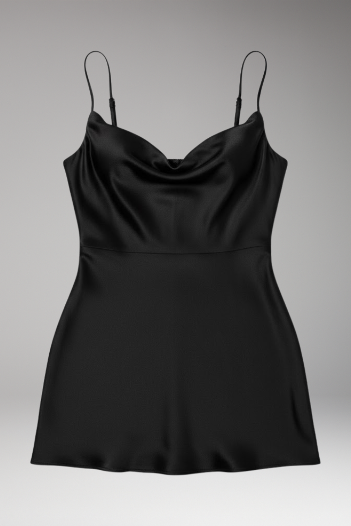 Women's Mini Dress with Spaghetti Straps and Backless Design