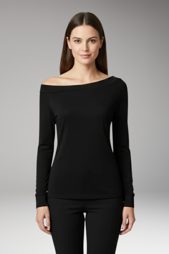 Women's Off Shoulder Blouse with Long Sleeves